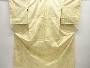 未使用品　花唐草模様織り出し西陣お召着物